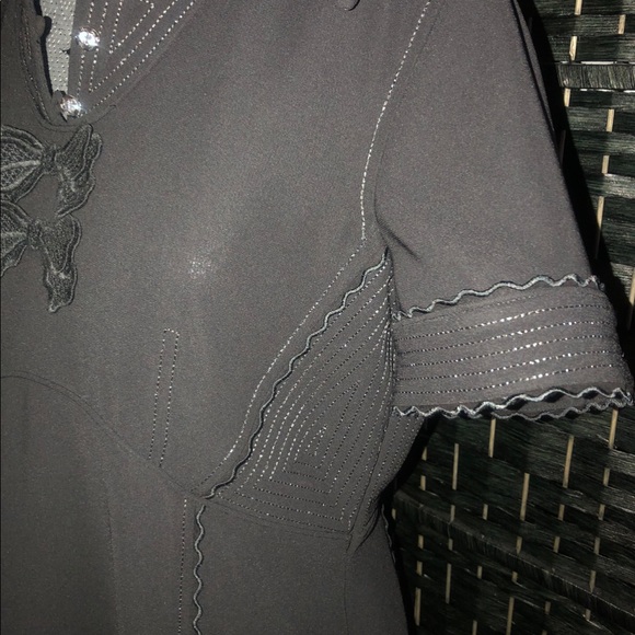 COACH Black mini dress Classic/Timeless (authentic) Lattice Trim - Picture 6 of 16